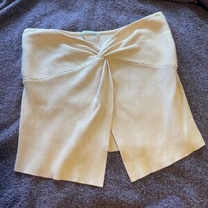 Abercrombie & Fitch Beige Ribbed Tube Top